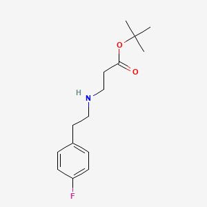 molecular formula C15H22FNO2 B2510324 tert-Butyl 3-{[2-(4-fluorophenyl)ethyl]amino}propanoate CAS No. 1221342-21-7