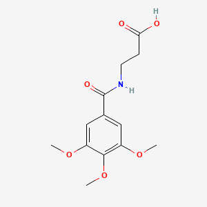 molecular formula C13H17NO6 B2510325 3-[(3,4,5-三甲氧基苯甲酰)氨基]丙酸 CAS No. 63203-43-0