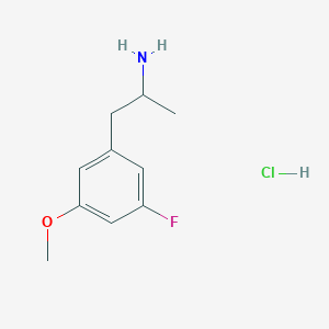 molecular formula C10H15ClFNO B2510371 1-(3-Fluoro-5-methoxyphenyl)propan-2-amine hydrochloride CAS No. 1909305-73-2