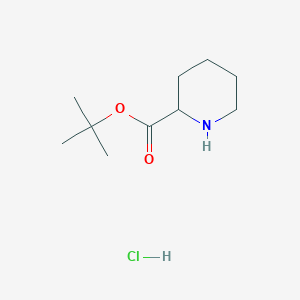 molecular formula C10H20ClNO2 B2510378 Tert-butyl piperidine-2-carboxylate hydrochloride CAS No. 1214145-66-0; 147202-35-5