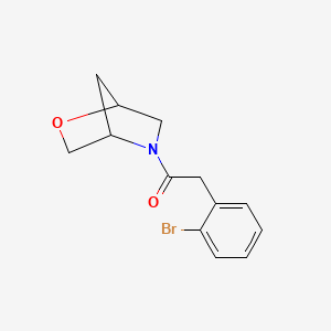 molecular formula C13H14BrNO2 B2510386 1-(2-Oxa-5-azabicyclo[2.2.1]heptan-5-yl)-2-(2-bromophenyl)ethanone CAS No. 2034612-75-2