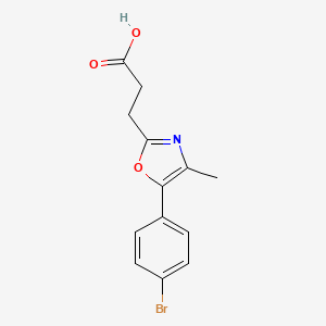 3-[5-(4-Bromophenyl)-4-methyl-1,3-oxazol-2-yl]propanoic acid