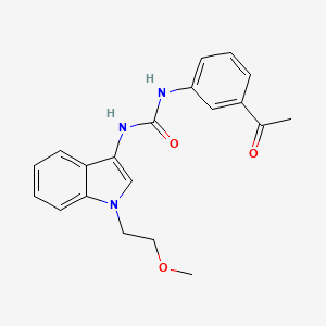 1-(3-acetylphenyl)-3-(1-(2-methoxyethyl)-1H-indol-3-yl)urea