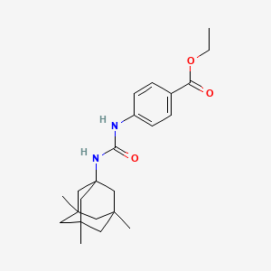 Ethyl 4-[(3,5,7-trimethyl-1-adamantyl)carbamoylamino]benzoate
