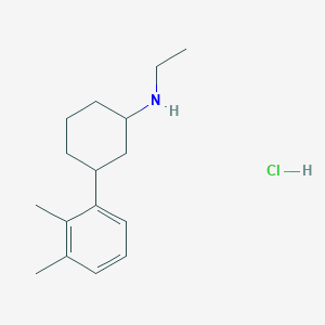 3-(2,3-Dimethylphenyl)-N-ethylcyclohexan-1-amine;hydrochloride
