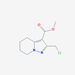 molecular formula C10H13ClN2O2 B2510418 2-(氯甲基)-4,5,6,7-四氢吡唑并[1,5-a]吡啶-3-甲酸甲酯 CAS No. 1779126-41-8