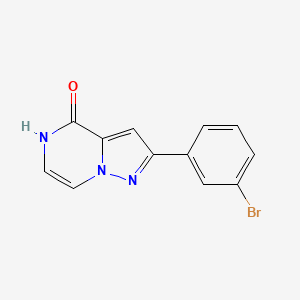 molecular formula C12H8BrN3O B2510420 2-(3-bromophenyl)pyrazolo[1,5-a]pyrazin-4(5H)-one CAS No. 1989628-84-3
