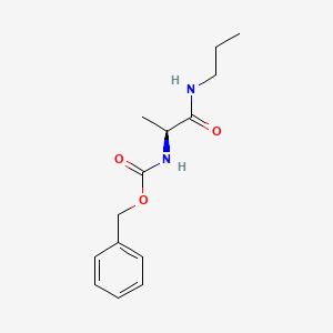 B2510438 Benzyl N-[(1S)-1-(propylcarbamoyl)ethyl]carbamate CAS No. 84899-60-5