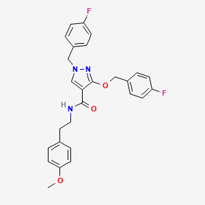 1-(4-fluorobenzyl)-3-((4-fluorobenzyl)oxy)-N-(4-methoxyphenethyl)-1H-pyrazole-4-carboxamide