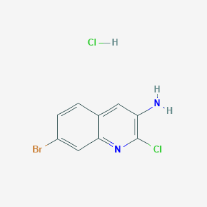 7-Bromo-2-chloroquinolin-3-amine hydrochloride