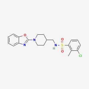 N-((1-(benzo[d]oxazol-2-yl)piperidin-4-yl)methyl)-3-chloro-2-methylbenzenesulfonamide