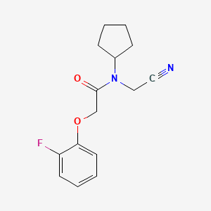 N-(cyanomethyl)-N-cyclopentyl-2-(2-fluorophenoxy)acetamide