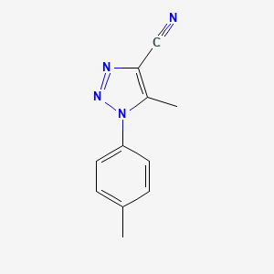 5-methyl-1-(4-methylphenyl)-1H-1,2,3-triazole-4-carbonitrile