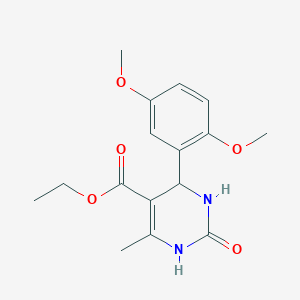 Ethyl 4-(2,5-dimethoxyphenyl)-6-methyl-2-oxo-1,2,3,4-tetrahydro-5-pyrimidinecarboxylate