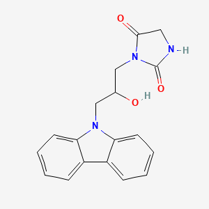 molecular formula C18H17N3O3 B2510505 3-(3-咔唑-9-基-2-羟基丙基)咪唑烷-2,4-二酮 CAS No. 539805-99-7
