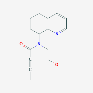 N-(2-Methoxyethyl)-N-(5,6,7,8-tetrahydroquinolin-8-yl)but-2-ynamide