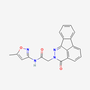 molecular formula C20H14N4O3 B2510517 N-(5-methylisoxazol-3-yl)-2-(3-oxoindeno[1,2,3-de]phthalazin-2(3H)-yl)acetamide CAS No. 942899-01-6