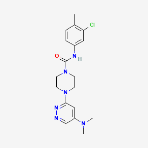 N-(3-chloro-4-methylphenyl)-4-(5-(dimethylamino)pyridazin-3-yl)piperazine-1-carboxamide