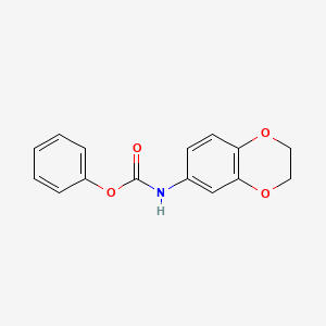 B2510530 phenyl N-(2,3-dihydro-1,4-benzodioxin-6-yl)carbamate CAS No. 167264-90-6