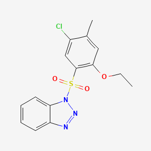 1-(5-Chloro-2-ethoxy-4-methylphenyl)sulfonylbenzotriazole