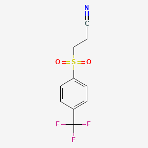 3-[4-(Trifluoromethyl)phenyl]sulfonylpropanenitrile