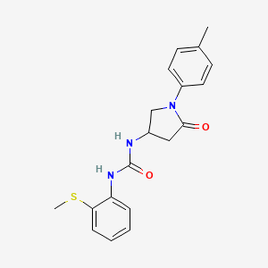 1-(2-(Methylthio)phenyl)-3-(5-oxo-1-(p-tolyl)pyrrolidin-3-yl)urea