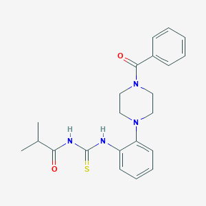 N-[2-(4-benzoyl-1-piperazinyl)phenyl]-N'-isobutyrylthiourea