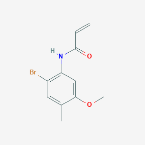 molecular formula C11H12BrNO2 B2510552 N-(2-bromo-5-méthoxy-4-méthylphényl)prop-2-ènamide CAS No. 2459725-65-4