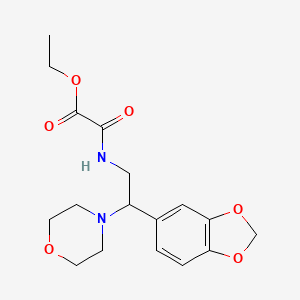 Ethyl 2-((2-(benzo[d][1,3]dioxol-5-yl)-2-morpholinoethyl)amino)-2-oxoacetate