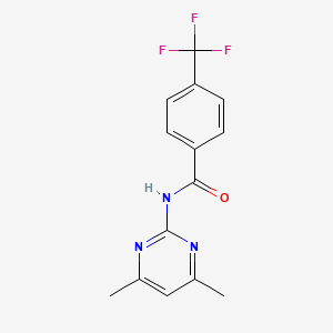 N-(4,6-dimethylpyrimidin-2-yl)-4-(trifluoromethyl)benzamide