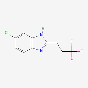 molecular formula C10H8ClF3N2 B2510582 6-chloro-2-(3,3,3-trifluoropropyl)-1H-benzimidazole CAS No. 1244915-10-3