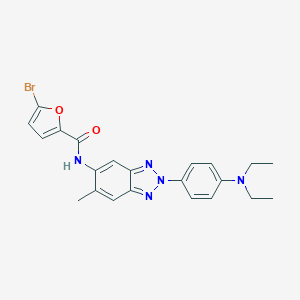 5-bromo-N-{2-[4-(diethylamino)phenyl]-6-methyl-2H-benzotriazol-5-yl}furan-2-carboxamide