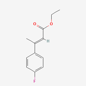 molecular formula C12H13FO2 B2510616 3-(4-Fluorophenyl)-2-butenoic acid ethyl ester CAS No. 147471-19-0