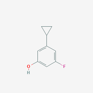 molecular formula C9H9FO B2510619 5-Fluoro-3-cyclopropylphenol CAS No. 1402666-87-8