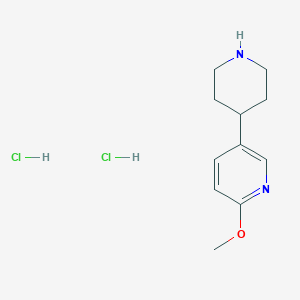 2-Methoxy-5-(piperidin-4-yl)pyridine dihydrochloride