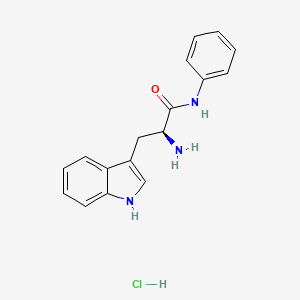 (2S)-2-amino-3-(1H-indol-3-yl)-N-phenylpropanamide hydrochloride