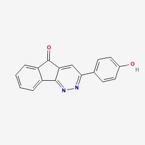 molecular formula C17H10N2O2 B2510628 3-(4-羟基苯基)-5H-茚并[1,2-c]哒嗪-5-酮 CAS No. 161111-65-5