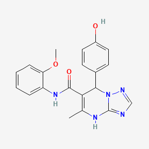 7-(4-hydroxyphenyl)-N-(2-methoxyphenyl)-5-methyl-4,7-dihydro[1,2,4]triazolo[1,5-a]pyrimidine-6-carboxamide
