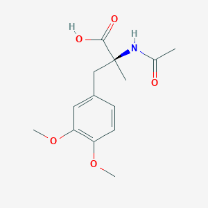 (2S)-2-acetamido-3-(3,4-dimethoxyphenyl)-2-methylpropanoic acid