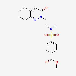 methyl 4-(N-(2-(3-oxo-5,6,7,8-tetrahydrocinnolin-2(3H)-yl)ethyl)sulfamoyl)benzoate