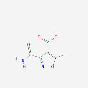 molecular formula C7H8N2O4 B2510640 Methyl 3-carbamoyl-5-methyl-1,2-oxazole-4-carboxylate CAS No. 337921-19-4