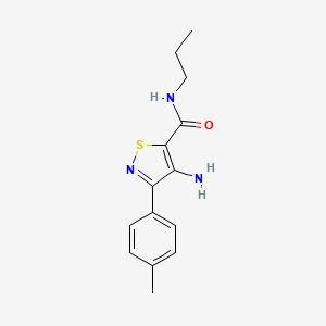 4-amino-N-propyl-3-(p-tolyl)isothiazole-5-carboxamide