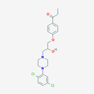 1-(4-{3-[4-(2,5-Dichlorophenyl)piperazin-1-yl]-2-hydroxypropoxy}phenyl)propan-1-one