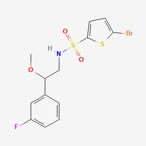 5-bromo-N-(2-(3-fluorophenyl)-2-methoxyethyl)thiophene-2-sulfonamide