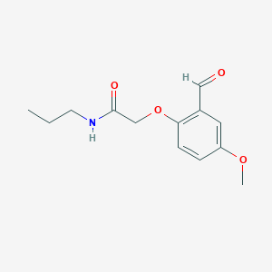 2-(2-formyl-4-methoxyphenoxy)-N-propylacetamide