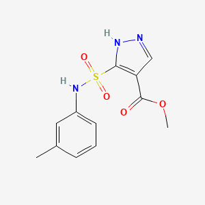 methyl 5-(N-(m-tolyl)sulfamoyl)-1H-pyrazole-4-carboxylate