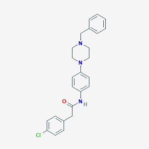 N-[4-(4-benzylpiperazin-1-yl)phenyl]-2-(4-chlorophenyl)acetamide