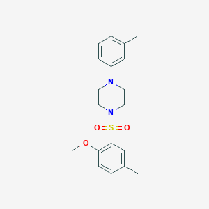 1-(3,4-Dimethylphenyl)-4-(2-methoxy-4,5-dimethylbenzenesulfonyl)piperazine