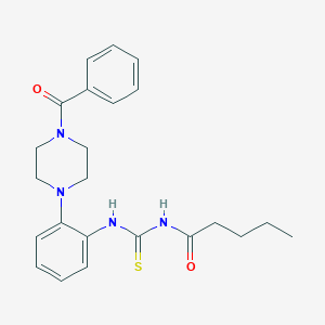 N-[2-(4-benzoyl-1-piperazinyl)phenyl]-N'-pentanoylthiourea