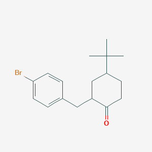 2-(4-Bromobenzyl)-4-(tert-butyl)cyclohexan-1-one